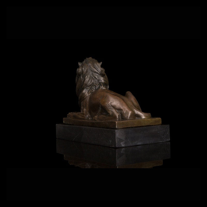 Lion Bronze Statue | Animal Sculpture | African Wildlife