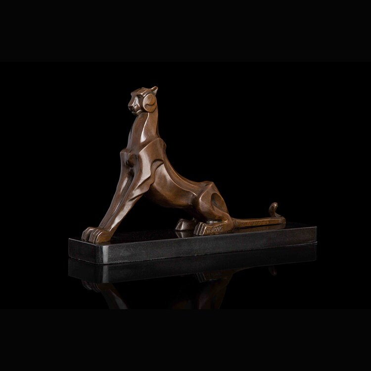 Abstract Leopard | Abstract Cheetah | Bronze Statue | Animal Sculpture | African Wildlife
