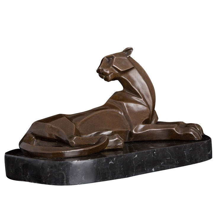 Ghepardo astratto | Leopardo astratto | Statua in bronzo | Scultura di animali