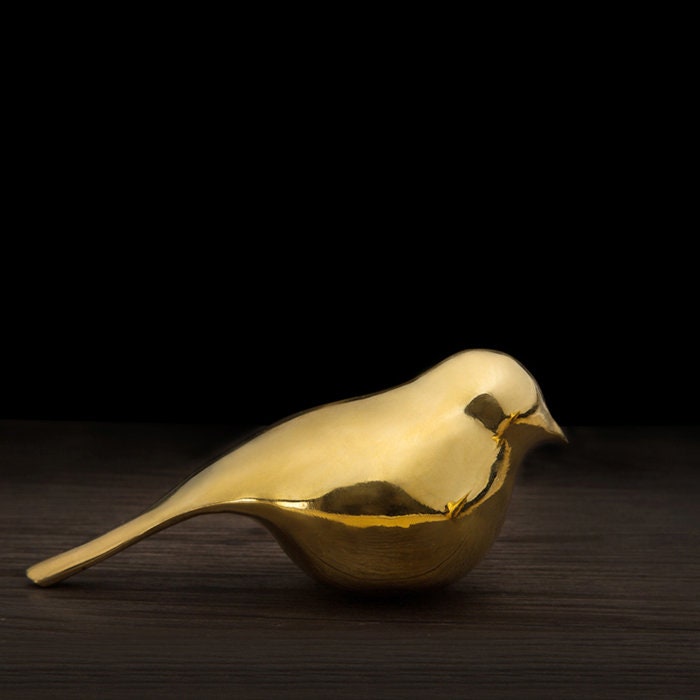 Abrstract Bird | Bronze Statue | Animal Sculpture | Gold Colour