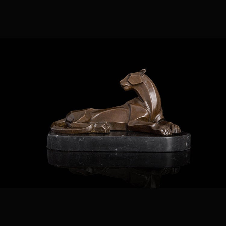 Abstract Cheetah | Abstract Leopard | Bronze Statue | Animal Sculpture