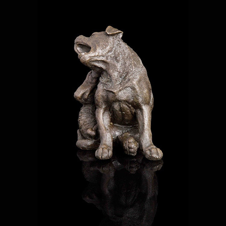 Playful Dog | Bronze Statue | Animal Sculpture