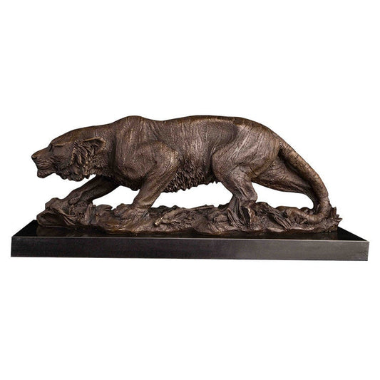 Tiger Hunting | Bronze Statue | Animal Sculptrue