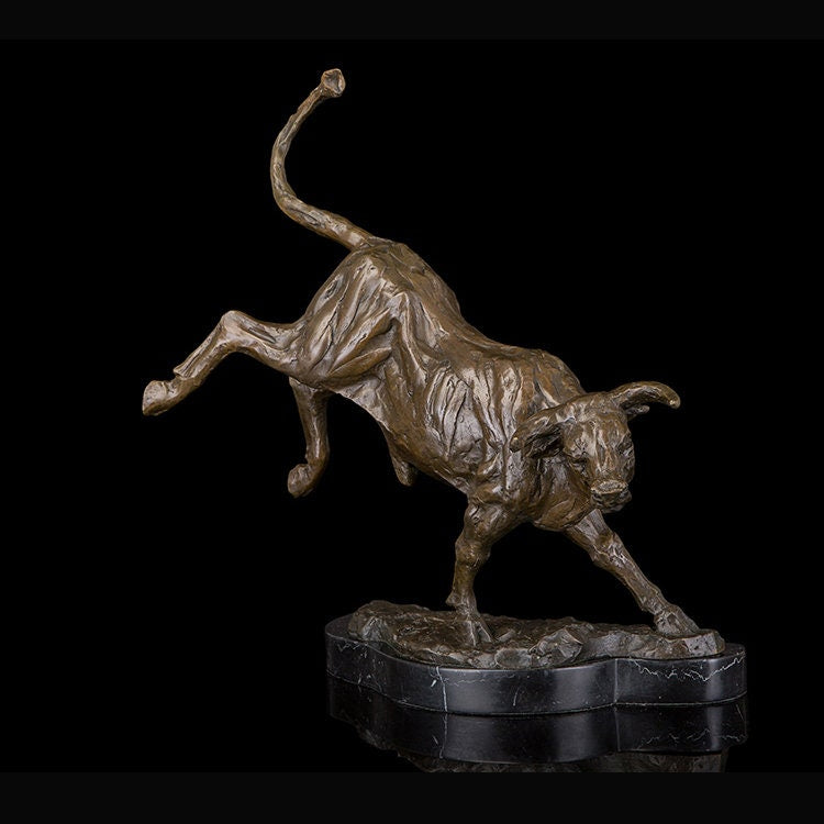 Angry Bull | Bronze Statue | Spanish Bullfighting | Animal Sculpture