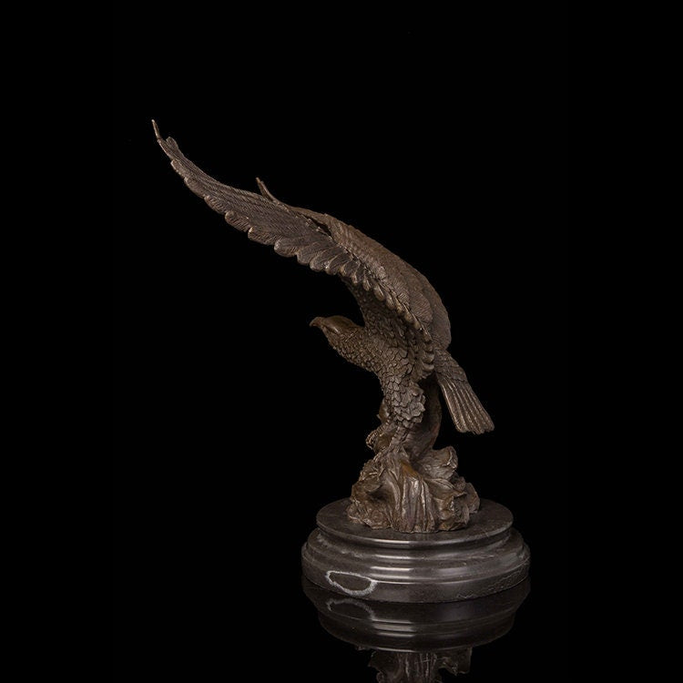 Wing Spread Eagle | Bronze Bird Statue | Animal Sculpture