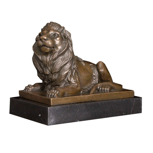 Resting Lion | Bronze Statue | Animal Sculpture