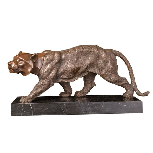 Abstrakter Tiger | Bronzestatue | Tierskulptur