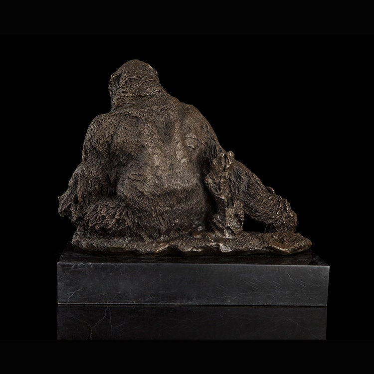 Gorillas | Bronze Statue | Animal Sculpture