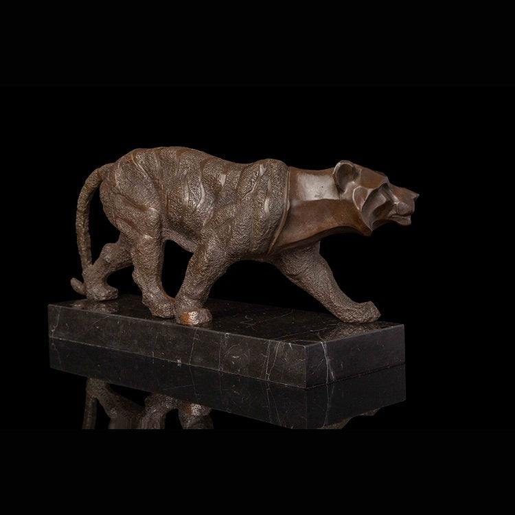 Abstract Tiger | Bronze Statue | Animal Sculpture