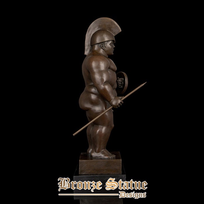Fernando Botero Sculpture | Warrior Soldier | Bronze Statue