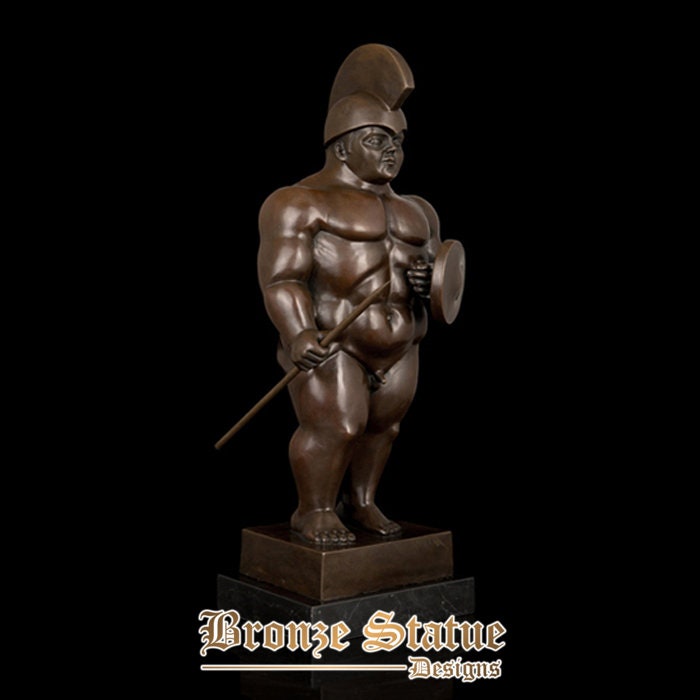 Fernando Botero Sculpture | Warrior Soldier | Bronze Statue