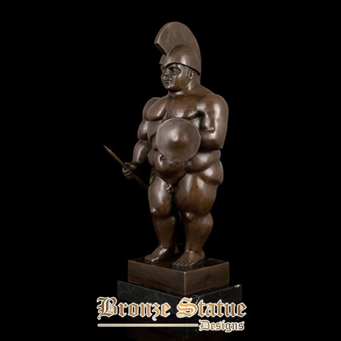 Scultura di Fernando Botero | Soldato guerriero | Statua di bronzo