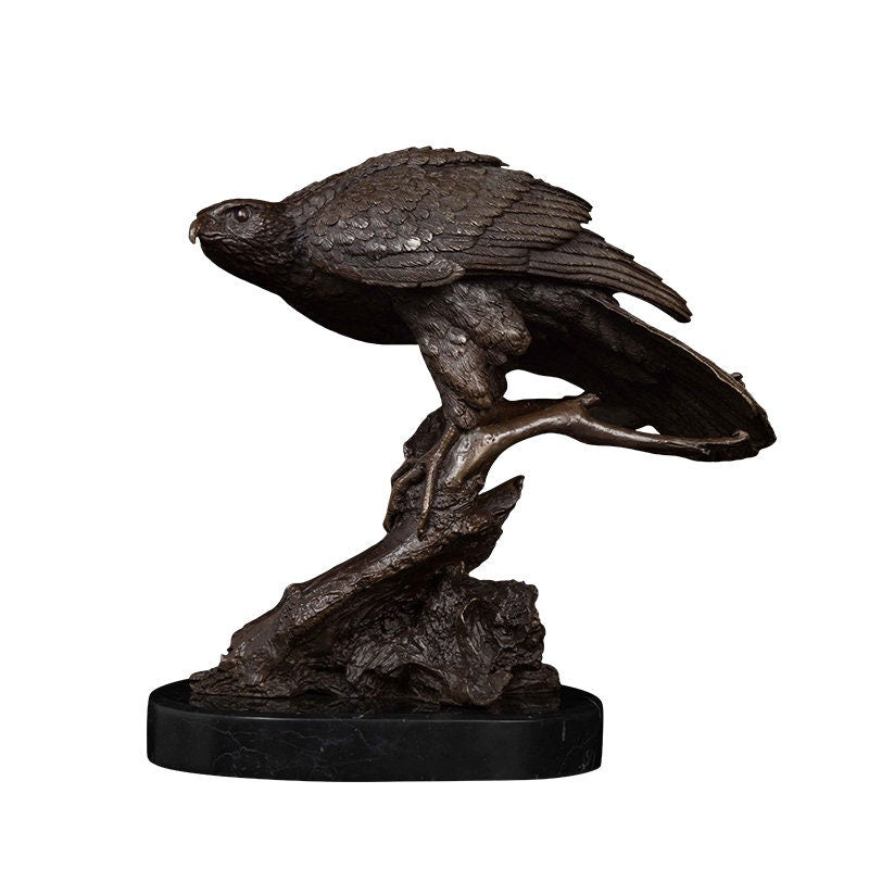 Hawk Bronze Statue | Bird Sculpture