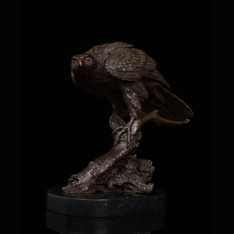 Estátua de Bronze Falcão | Escultura de pássaros